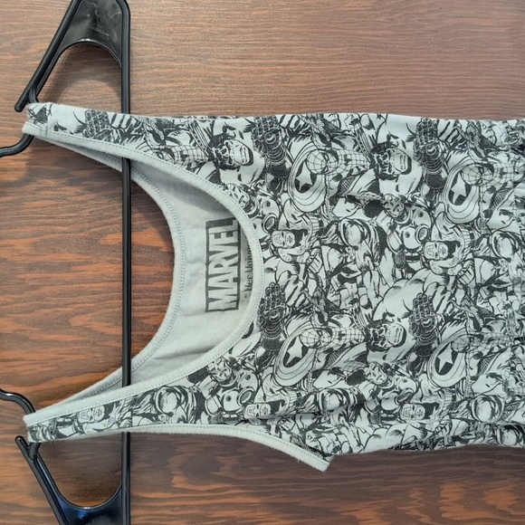 Marvel Her Universe Grey Heroes Flare Mini Dress Size Small - Picture 5 of 8